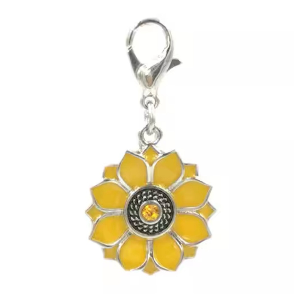 Sunny Yellow Flower Charm